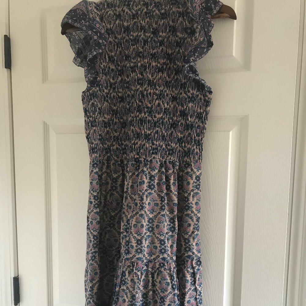 Sea NYC Printed cotton smocked dress